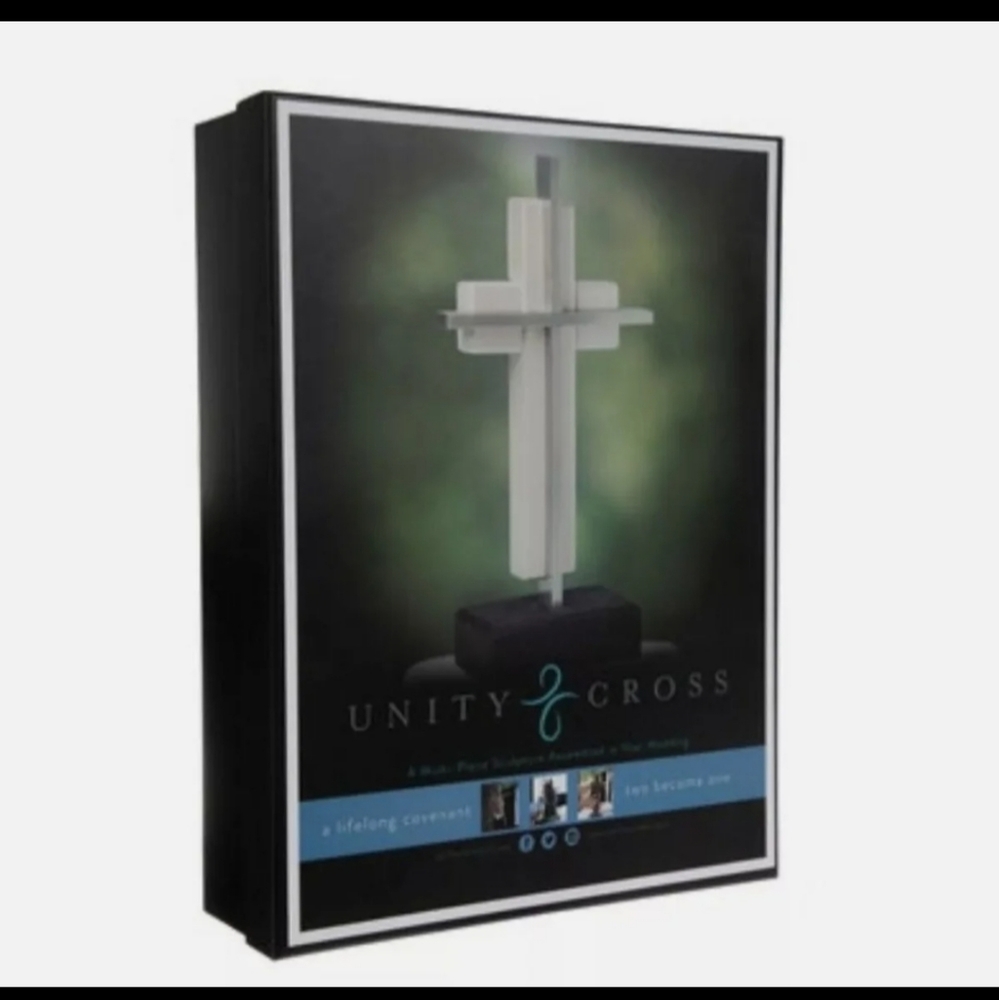 True White Unity Cross Wedding Cross Centerpiece Christian Newly Weds